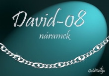 David 08  náramek stříbřený